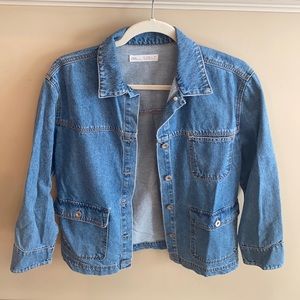 Zara Kids Light Denim Jean Jacket Size 11-12